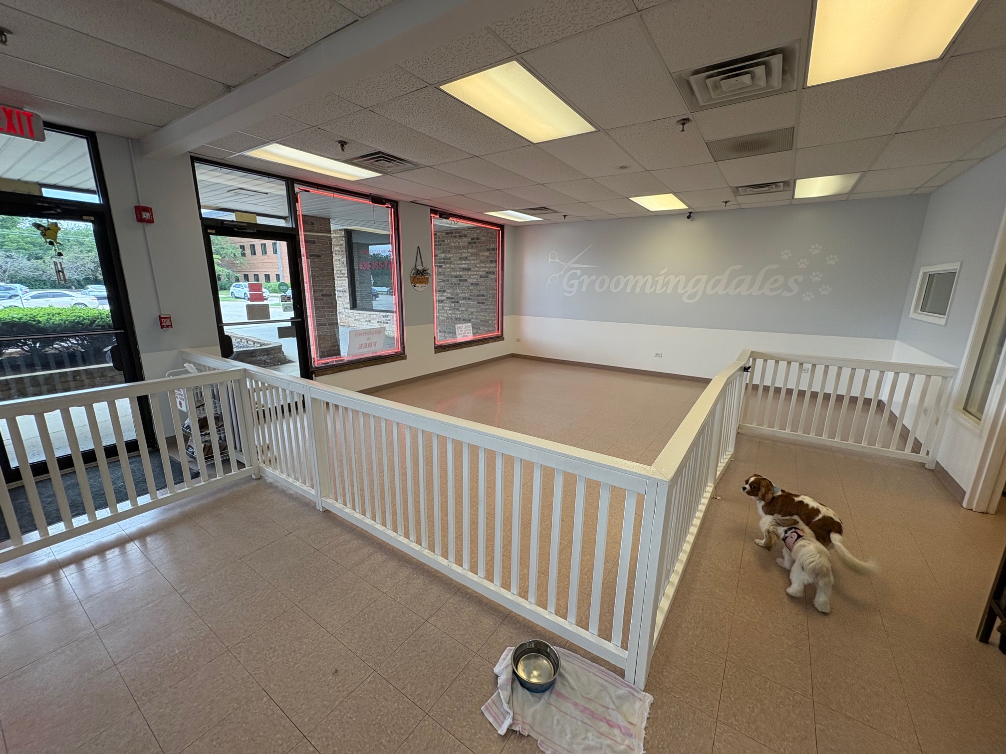 Professional entrance and reception area